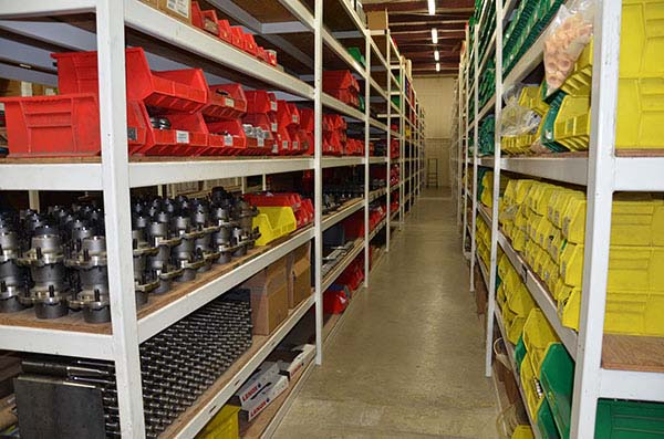 Parts Shelves at Savage Equipment